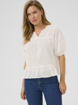 Damen Bluse kurzarm KArumba