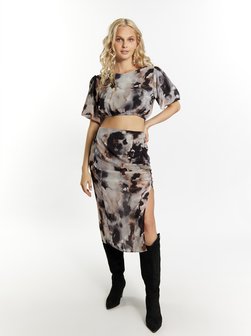 Damen Bluse mit Batikmuster