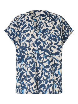 Artikelbild Damen Bluse mit Halbarm von Masai in blau bedruckt