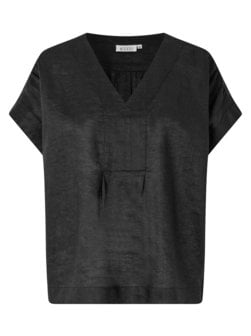 Artikelbild Damen Bluse mit Halbarm von Masai in schwarz uni