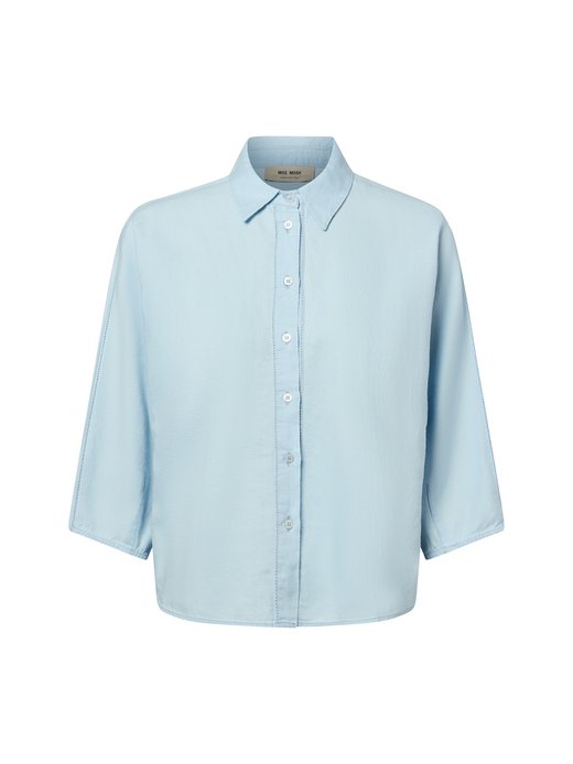 Damen Bluse mit Leinen-Anteil - MMAngelina