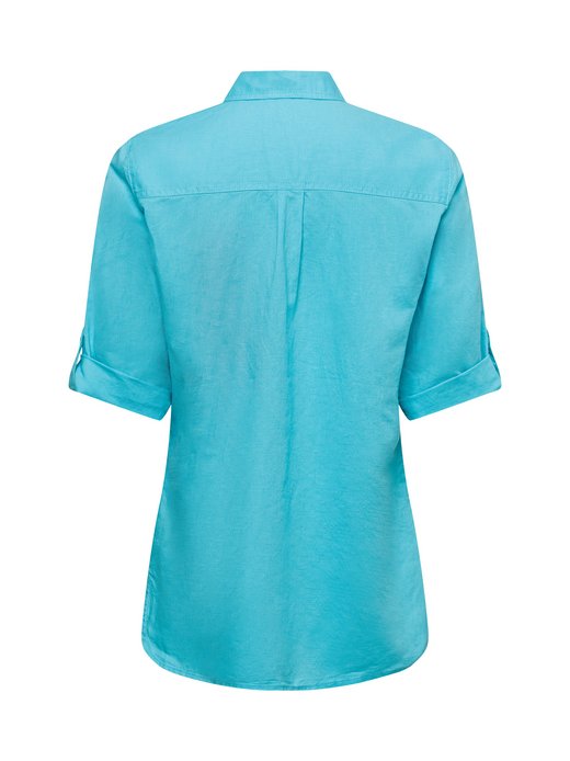 Damen Bluse mit Leinen-Anteil - Ocean Breeze