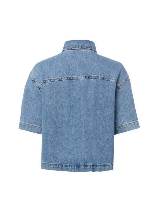 Damen Bluse mit Leinen-Anteil