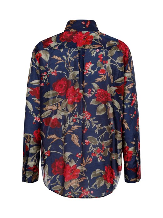 Damen Bluse mit Seiden-Anteil