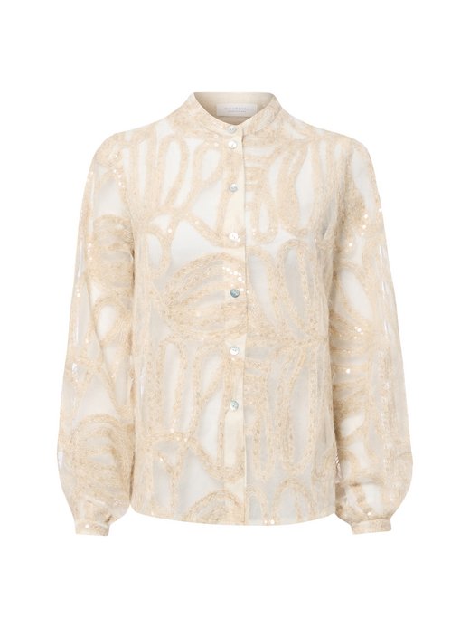 Damen Bluse mit Wollanteil