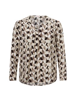 Artikelbild Damen Bluse von s.Oliver in taupe gemustert