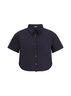 Artikelbild Damen Bluse von Dreimaster in blau uni