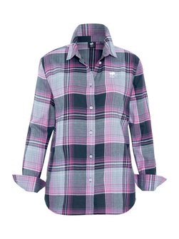 Artikelbild Damen Bluse von Polo Sylt in blau pink kariert