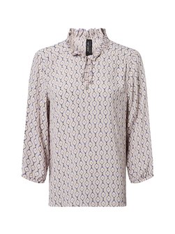 Artikelbild Damen Bluse von Marc Cain Collections in beige mehrfarbig gemustert