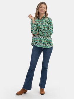 Artikelbild Damen Bluse von Usha in grün uni