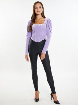 Artikelbild Damen Bluse von Faina in lila uni