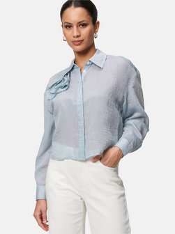 Artikelbild Damen Bluse von zero in hellblau gestreift