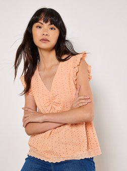 Artikelbild Damen Bluse von Apricot in orange uni