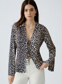 Artikelbild Damen Bluse von Oui in camel gemustert