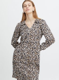 Artikelbild Damen Blusenkleid - IHKATE von Ichi in braun gemustert