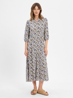 Artikelbild Damen Blusenkleid - SC-Samea 3 von soyaconcept® in weiß mehrfarbig gemustert