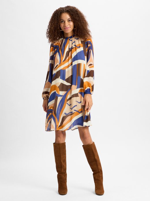 Damen Blusenkleid mit Seidenanteil