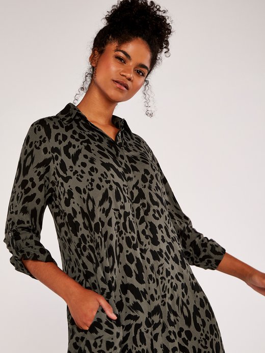 Damen Blusenkleid
