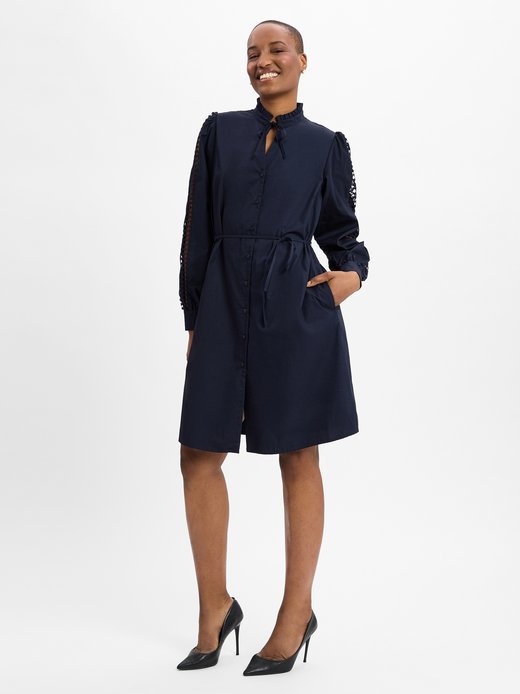 Damen Blusenkleid