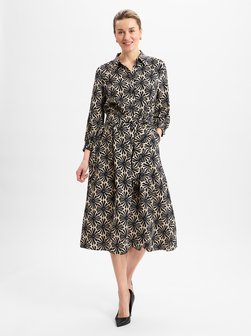 Artikelbild Damen Blusenkleid von More & More in beige schwarz gemustert