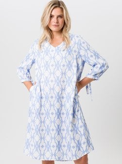 Artikelbild Damen Blusenkleid von TUZZI in blau gemustert