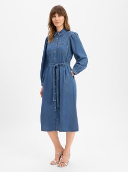 Damen Blusenkleid