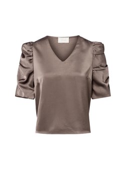 Artikelbild Damen Blusenshirt - Elba von Neo Noir in taupe uni