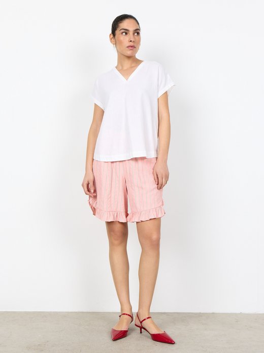 Damen Blusenshirt mit Leinen-Anteil - SC-Ina