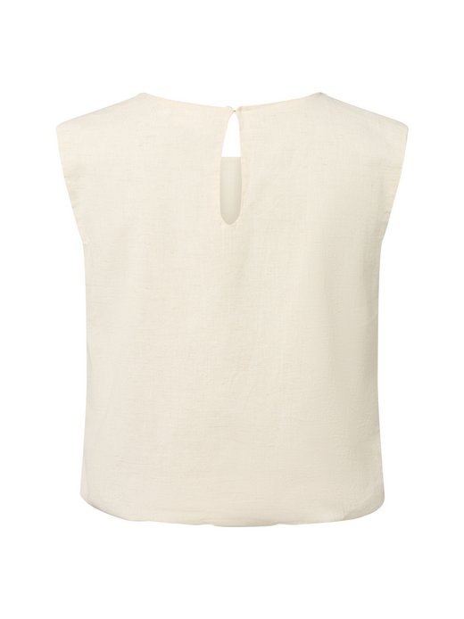Damen Blusenshirt mit Leinen-Anteil - VIEtni