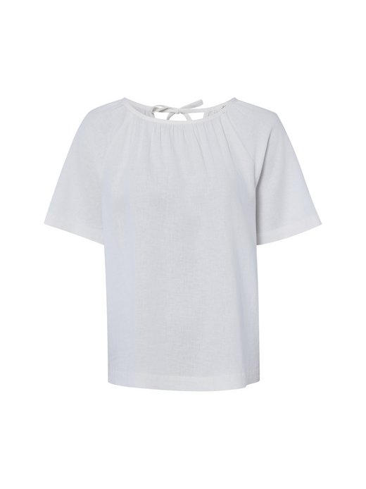 Damen Blusenshirt mit Leinen-Anteil