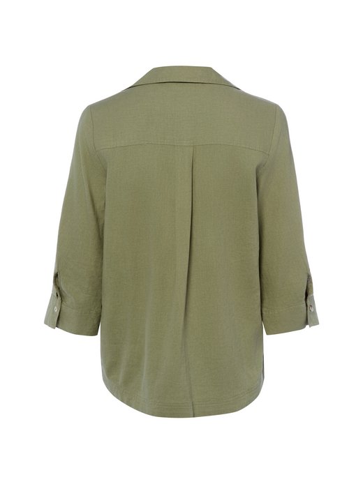 Damen Blusenshirt mit Leinen