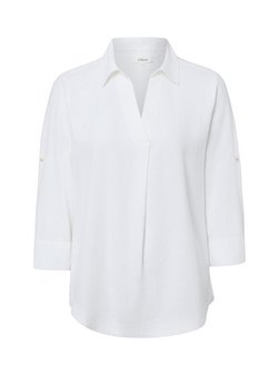 Damen Blusenshirt mit Leinen