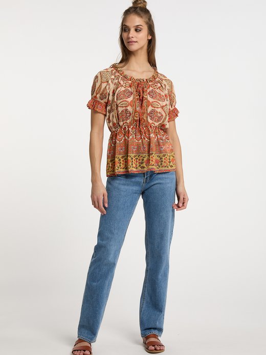 Damen Blusenshirt mit Rüschenärmeln