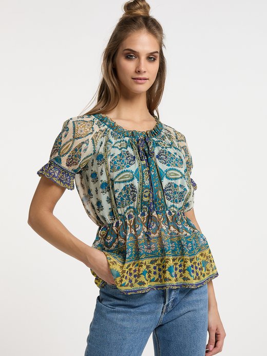 Damen Blusenshirt mit Rüschenärmeln