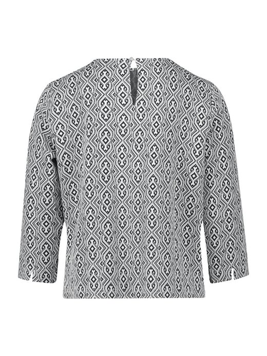Cartoon Damen Bluse Mit V-Ausschnitt & Muster – Aus Weicher Viskose, Lässig Und Vielseitig