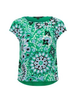 Artikelbild Damen Blusenshirt von comma in grün hellblau gemustert
