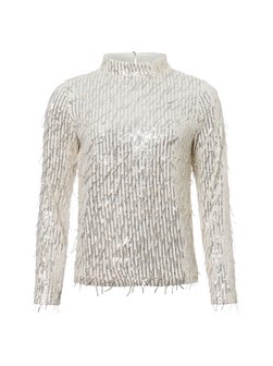 Artikelbild Damen Blusenshirt von Cartoon in ecru silber uni