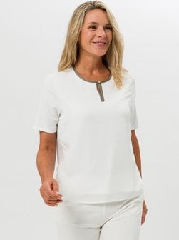 Artikelbild Damen Blusenshirt von Frank Walder in weiß uni