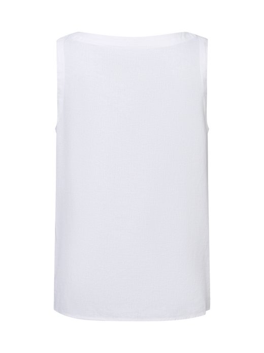 Damen Blusentop mit Leinen-Anteil