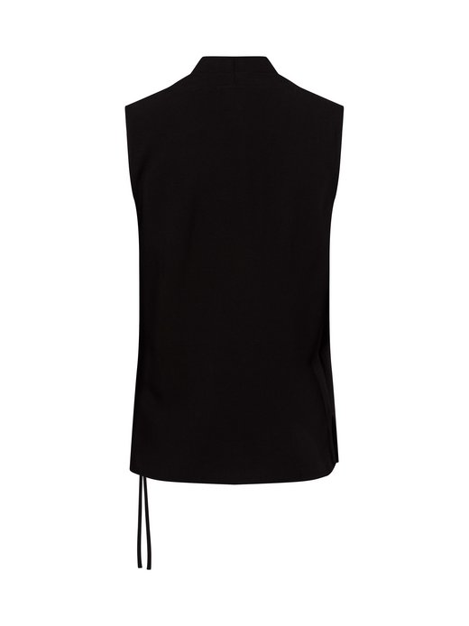 Damen Blusentop mit Leinenanteil