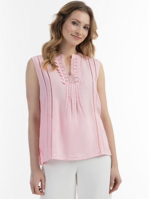 Damen Blusentop mit Spitze