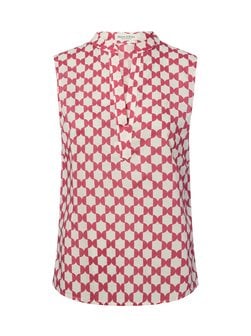 Artikelbild Damen Blusentop von Marc O'Polo in fuchsia beige gemustert