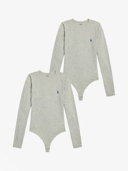 Artikelbild Damen Body  -  Club Cotton von Polo Ralph Lauren in grau uni