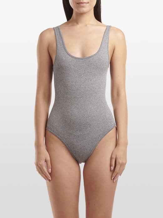 Damen Bodysuit  -  Scoop Neck