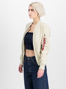 Artikelbild Damen Bomberjacke von Alpha Industries in weiß uni