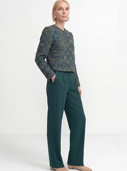 Damen Bouclé-Blazer mit Woll-Anteil