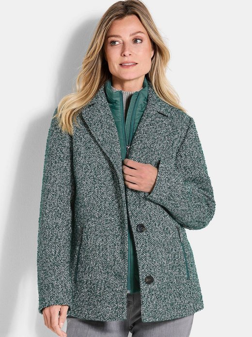 Damen Bouclé-Jacke