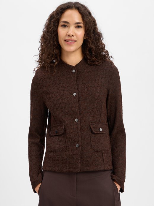 Damen Bouclé-Kurzblazer