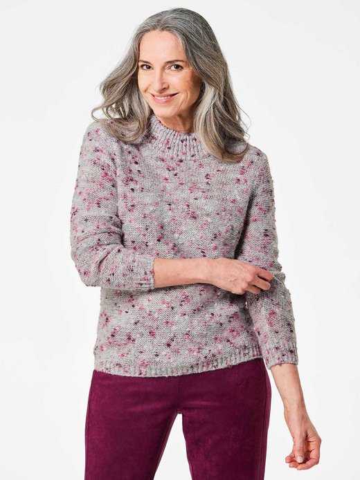 Damen Bouclé-Pullover