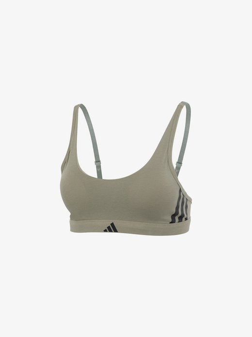 Damen Bralette  -  Sport Active Essentials Cotton 3 Stripes